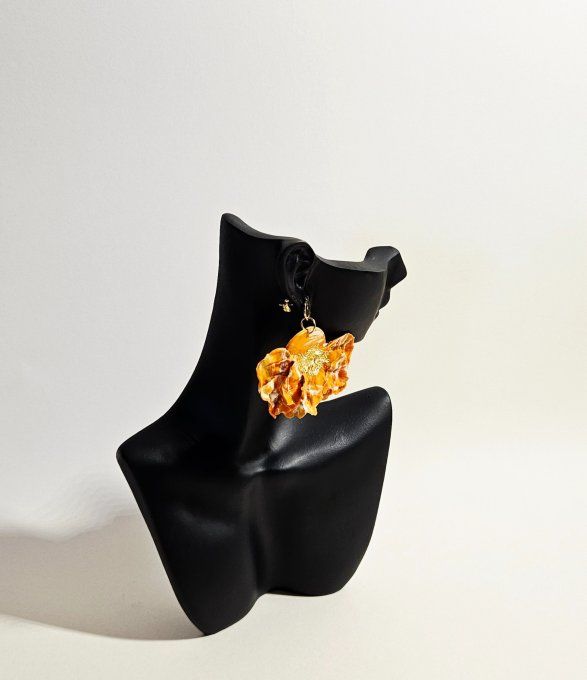 FLEUR ORANGE MARBRE